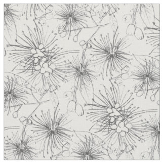 Tissu Lilly pilly botanique esquissé motif répétitif
