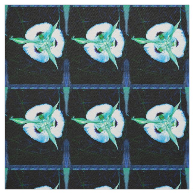 Tissu Lily de fée bleue (Échantillon)