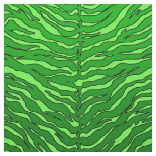 Tissu lime luxueuse et animal vert Tiger imprimé