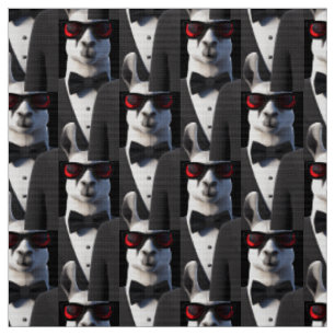 Tissu Llama Tux Motif