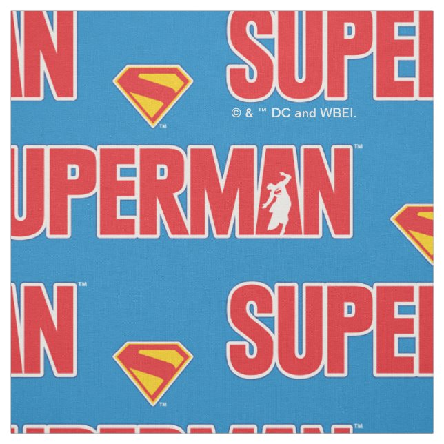 Tissu Logo classique Superman Bold (Échantillon)