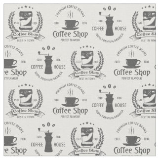 Tissu Logos de la maison de café