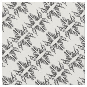 Tissu Lord et dames motif noir et blanc