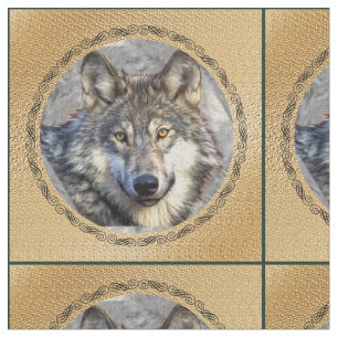 Tissu Loup majestueux