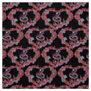 Tissu Love Heart Music Symbole Motif