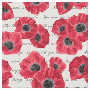 tissu love poppies
