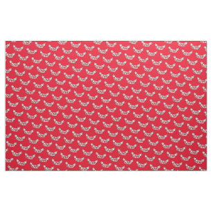 Tissu Love Scroll Message romantique sur le rouge