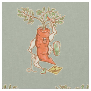 Tissu Lutte contre les carottes Légumes amusants