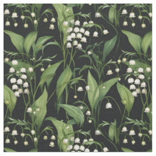 Tissu Lys Art Nouveau de la Vallée Motif