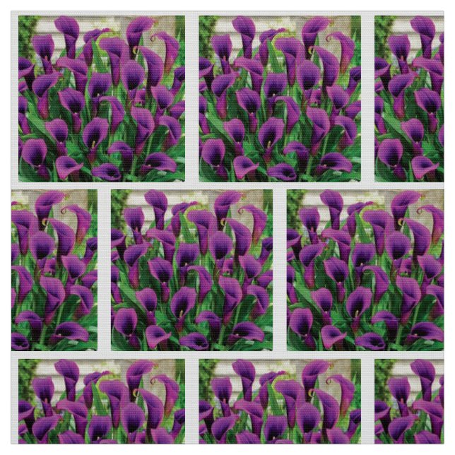 Tissu Lys de Calla mauve (Échantillon)