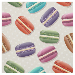 tissu macarons