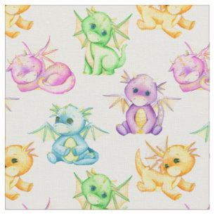 Tissu Magical Dragon Dreams Baby shower Fabric