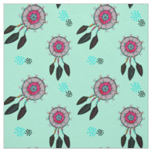 Tissu Magical Lucky Native American Dream Catchers