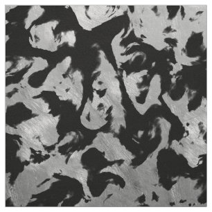 Tissu Magie Abstraite - Noir argenté