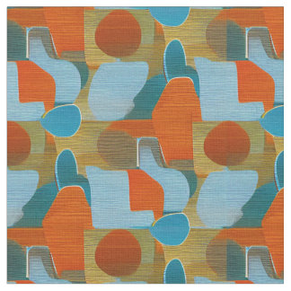 Tissu Magnifique Mi-Siècle moderne Abstrait