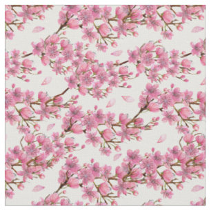 Tissu Magnifique Motif de fleurs de cerisiers