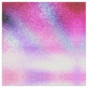 Tissu Majestic rose violet Nebula Galaxy Parties scintil