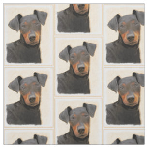 Tissu Manchester Terrier Peinture Art animal original