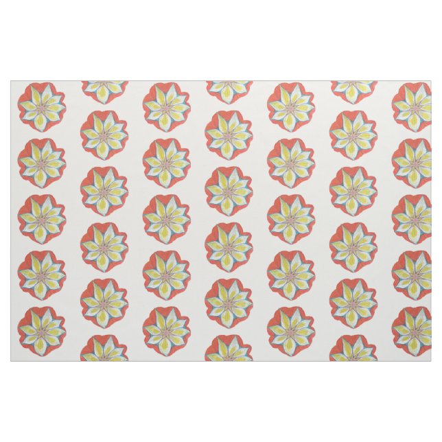 Tissu Mandala Flower Fabric (Fat Quarter)