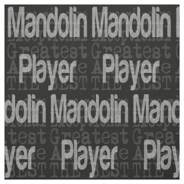 Tissu Mandolin Player Extraordinaire (Échantillon)