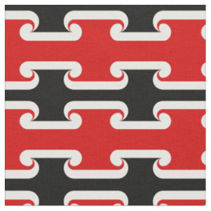 Tissu Maori Flag Fabric & Wave fashion sports NZ/Rugby