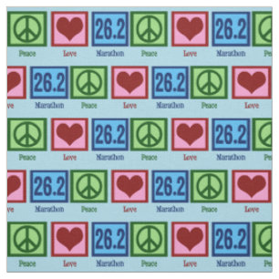 Tissu Marathonien de l'amour 26,2 de paix