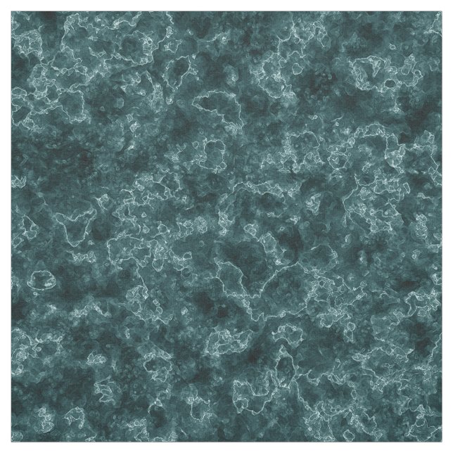 Tissu Marbre noir turquoise (Échantillon)