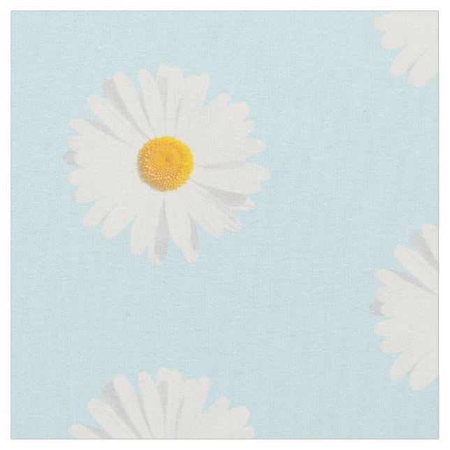 Tissu marguerite blanche (Fermer)