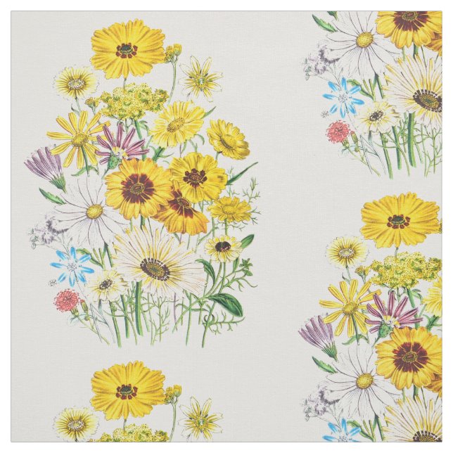 Tissu Marguerites (Échantillon)