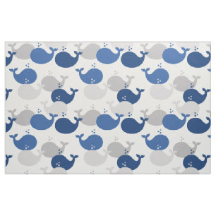 Tissu Marine Marine Bleue Baleine Océan Animaux Mer Vie