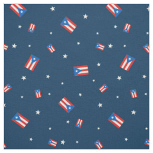 Tissu Marine portoricaine des drapeaux et des étoiles