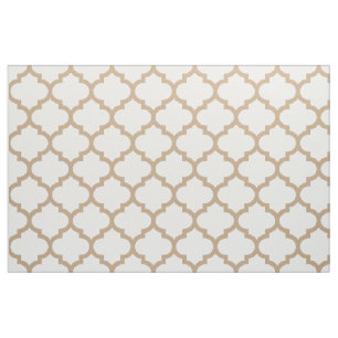 Tissu marocain Brown de motif de treillis d'amande