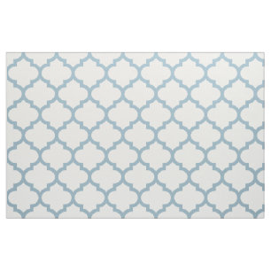 Tissu marocain de motif de treillis de bleu bleu