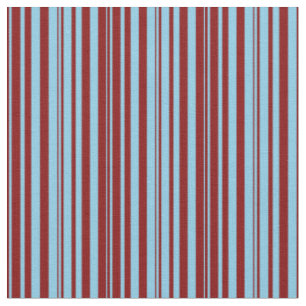Tissu Maroon et le Motif bleu ciel de Stripes