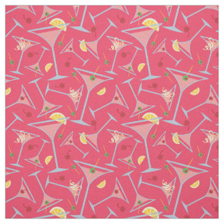 Tissu Martini roses