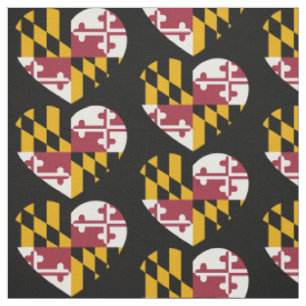 Tissu Maryland Drapeau amour coeur