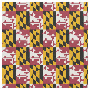 Tissu Maryland Flag & America State Fabric/USA