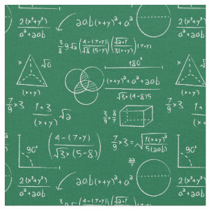 Tissu mathématiques algèbre géométrie équations formule