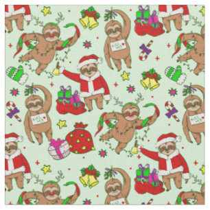 Tissu mauvais noël santa claus