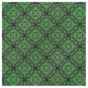 Tissu Médaillon Damask vert Motif