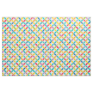 Tissu Médaillons d'arc-en-ciel de style d'Upcycle par la