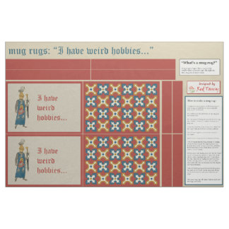Tissu Médiéval "Hobbies bizarres" do-it-yourself tapis d