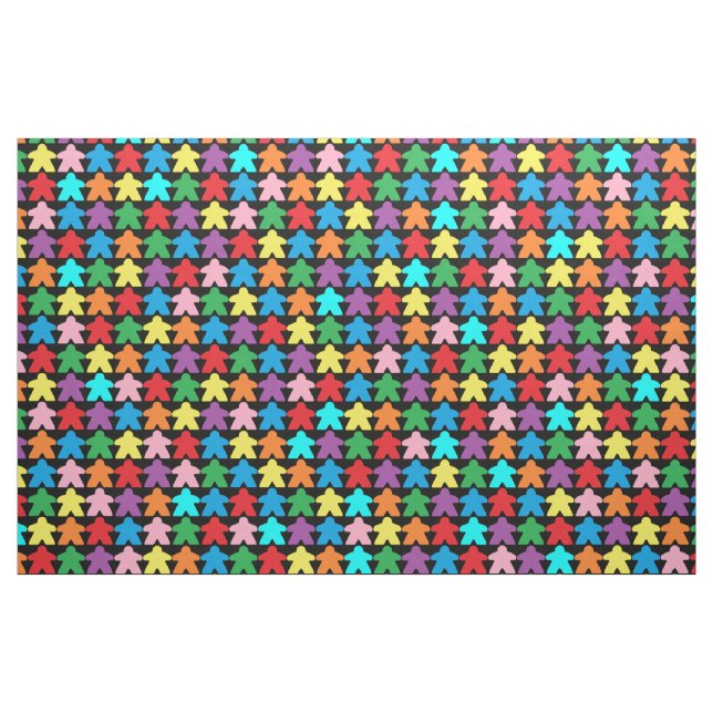 Tissu Meeples multicolores (Yard)