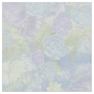 Tissu Melon, Lilas et Bleu Ciel