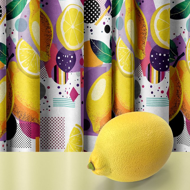 Tissu Memphis Lemons (Créateur téléchargé)