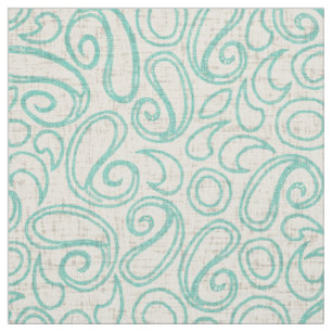 Tissu menthe à la crème ziya