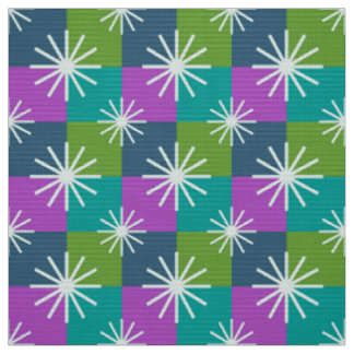 Tissu MERMAID - Moderne du milieu du siècle sur tableau