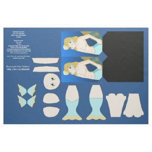 Tissu Merman Kuzoura do-it-yourself Wine Fourre-tout et 