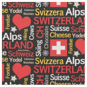 Tissu Mes affaires préférées sur la Suisse