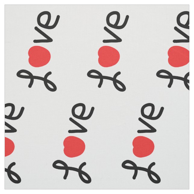 Tissu message d'amour (Échantillon)